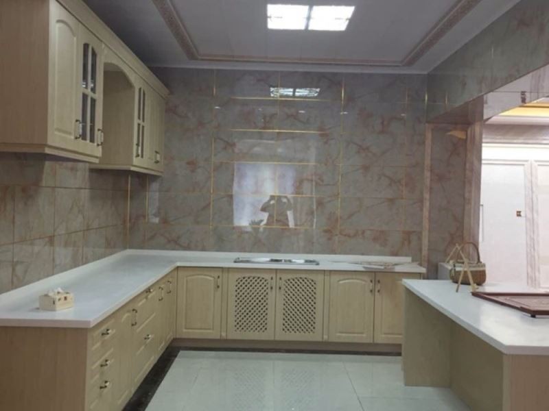 PVC UV marble wall tile for kitchen wall